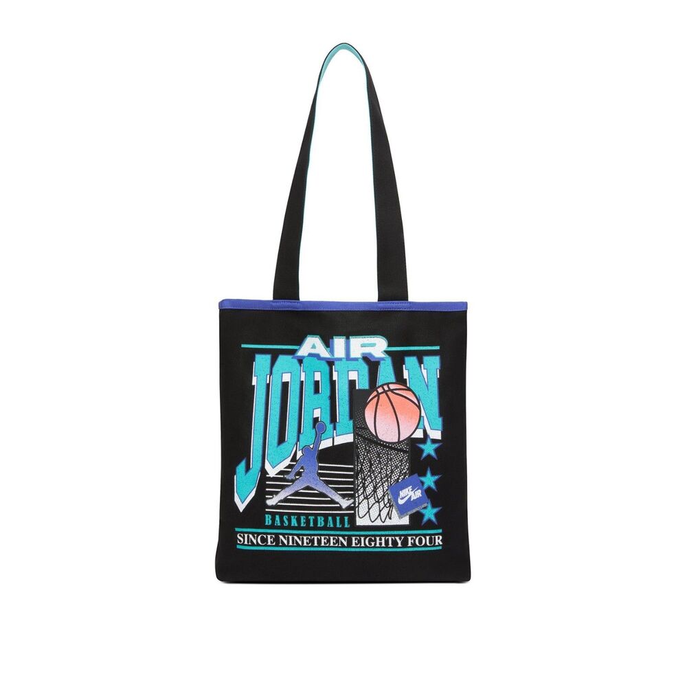 Nike Air Jordan Vintage '84 Tote Bag Jordan Jam Black Teal Purple MA9168 K90